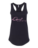 Demi Lovato "Autograph Logo" Racerback Tank Top