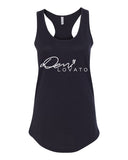 Demi Lovato "Autograph Logo" Racerback Tank Top