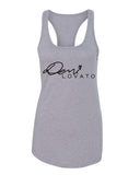 Demi Lovato "Autograph Logo" Racerback Tank Top