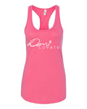 Demi Lovato "Autograph Logo" Racerback Tank Top