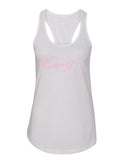 Demi Lovato "Autograph Logo" Racerback Tank Top