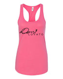 Demi Lovato "Autograph Logo" Racerback Tank Top