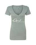 Demi Lovato "Autograph Logo" V-Neck T-Shirt