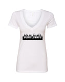 Demi Lovato "Spotify / Cut Out Box Logo" V-Neck T-Shirt