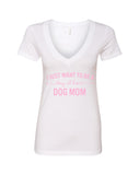 I Want to Be a Stay at Home Dog Mom V-Neck T-Shirt