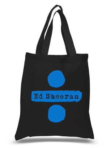 Ed Sheeran "Ed Sheeran & Divide Logos" 100% Cotton Tote Bag