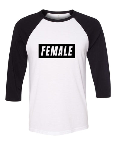 Ariana Grande "FEMALE" Box Baseball Tee