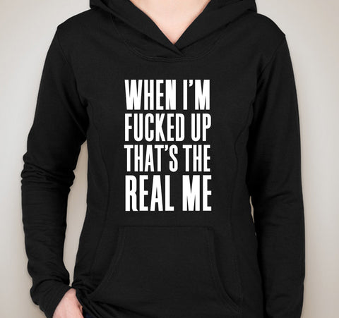 The Weeknd "The Hills - When I'm Fucked Up That's The Real Me" Unisex Adult Hoodie Sweatshirt