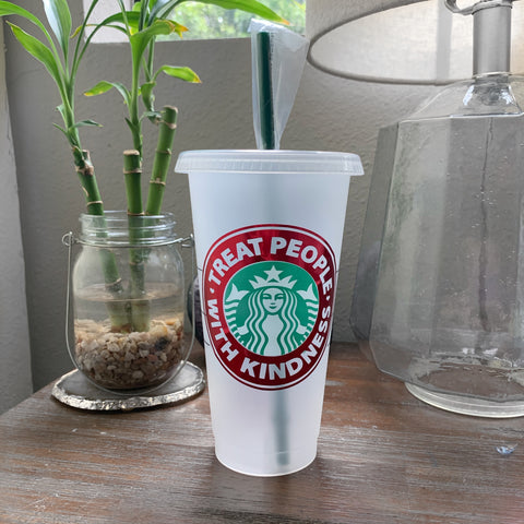 Treat People With Kindness Custom Starbucks Cup