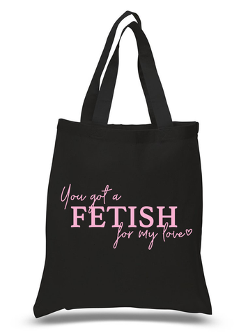 Selena Gomez "You've Got a Fetish for My Love" 100% Cotton Tote Bag