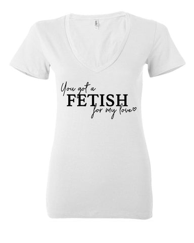 Selena Gomez "You've Got a Fetish for My Love" Women's V-Neck T-Shirt