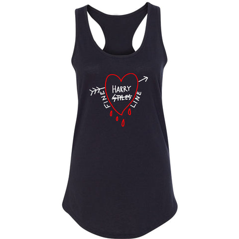 Harry Styles "Fine Line Dripping Heart" Racerback Tank Top