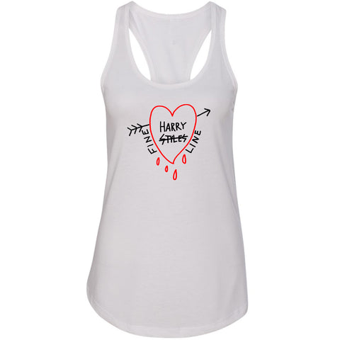 Harry Styles "Fine Line Dripping Heart" Racerback Tank Top