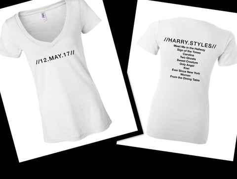 Harry Styles Solo Album Tracklist & Release Day 12.MAY.17 Women's V-Neck T-Shirt