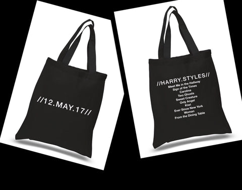 Harry Styles Solo Album Tracklist & Release Day //12.MAY.17// Tote Bag