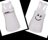 Louis Tomlinson "Louis_Tomlinson/ Smiley Face Logo" Racerback Tank Top