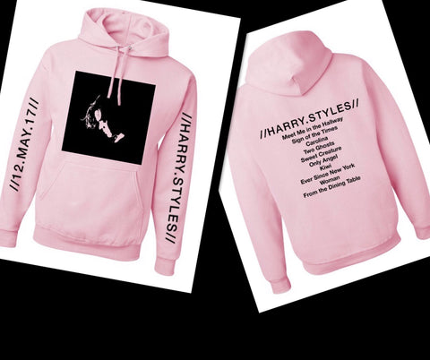 Harry Styles Solo Album Tracklist & Stencil Unisex Adult Hoodie Sweatshirt