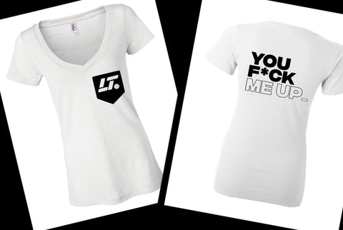 Louis Tomlinson "LT Pocket Logo / Back to You - You Fuck Me Up" Women's V-Neck T-Shirt