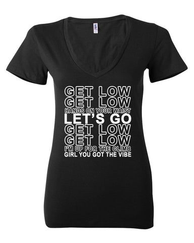 Liam Payne / Zedd "Get Low, Get Low, Hands On Your Waist, Let's Go" Women's V-Neck T-Shirt