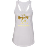 Harry Potter "Just a Hogwartz Girl Living in a Muggle World" Racerback Tank Top