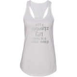 Harry Potter "Just a Hogwartz Girl Living in a Muggle World" Racerback Tank Top