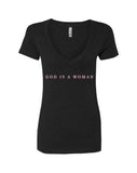 Ariana Grande "God is a Woman" V-Neck T-Shirt