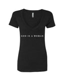 Ariana Grande "God is a Woman" V-Neck T-Shirt