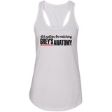 Grey's Anatomy TV Show "I'd Rather Be Watching Grey's Anatomy" Racerback Tank Top