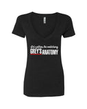 Grey's Anatomy TV Show "I'd Rather Be Watching Grey's Anatomy" V-Neck T-Shirt