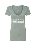 Grey's Anatomy TV Show "I'd Rather Be Watching Grey's Anatomy" V-Neck T-Shirt