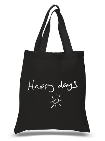 Louis Tomlinson Handwriting "Happy Days" 100% Cotton Tote Bag