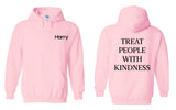 Harry Styles - Harry Logo / Treat People With Kindness Back Hoodie Sweatshirt