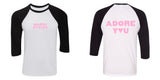 Harry Styles "HS / Adore You BACK" Baseball Tee
