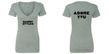 Harry Styles "HS / Adore You BACK" V-Neck T-Shirt