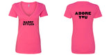 Harry Styles "HS / Adore You BACK" V-Neck T-Shirt