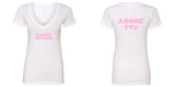 Harry Styles "HS / Adore You BACK" V-Neck T-Shirt