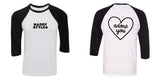 Harry Styles "HS / Adore You Heart BACK" Baseball Tee