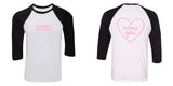 Harry Styles "HS / Adore You Heart BACK" Baseball Tee