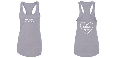 Harry Styles "HS / Adore You Heart BACK" Racerback Tank Top