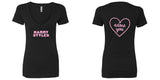 Harry Styles "HS / Adore You Heart BACK" V-Neck T-Shirt