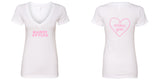 Harry Styles "HS / Adore You Heart BACK" V-Neck T-Shirt