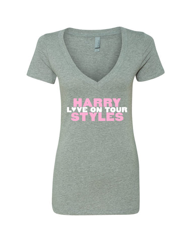 Harry Styles "Love on Tour // HSLOT" V-Neck T-Shirt