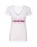 Harry Styles "Love on Tour // HSLOT" V-Neck T-Shirt