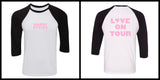 Harry Styles "Harry Styles / Love on Tour BACK" Baseball Tee