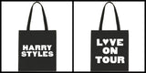 Harry Styles "Harry Styles / Love on Tour BACK" Tote Bag