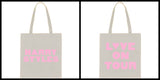 Harry Styles "Harry Styles / Love on Tour BACK" Tote Bag