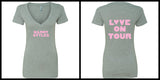 Harry Styles "Harry Styles / Love on Tour BACK" V-Neck T-Shirt