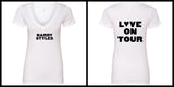 Harry Styles "Harry Styles / Love on Tour BACK" V-Neck T-Shirt