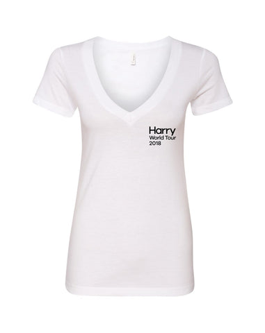 Harry Styles "Harry World Tour 2018" V-Neck T-Shirt