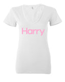 Harry Styles - BIG Harry Logo Women's V-Neck T-Shirt